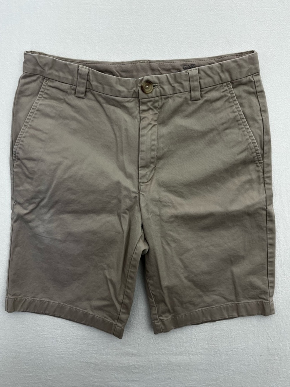 Vineyard Vines Boys 14 Tan Khaki Shorts Classic Flat Front Stretch Prep Golf